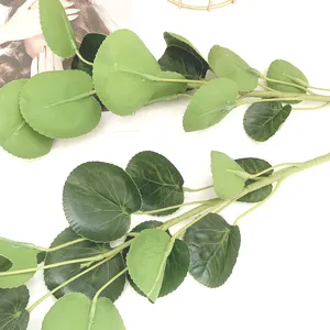 Artificial eucalyptus leaf branch fake green plant decor for hotel arch floral arrangement