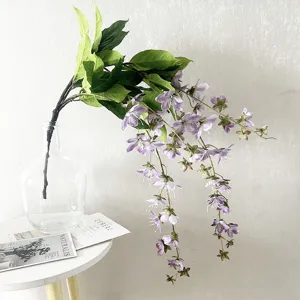 Fleur de jasmin artificielle vigne suspendue fleur de soie décoration pour hôtel