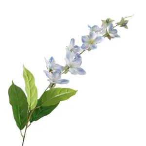 Fleur de jasmin artificielle suspendue en soie pour déco d'hôtel 3D fleur de ligne
