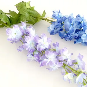 Long branch artificial larkspur hyacinth flowers for wedding home party decoration.
