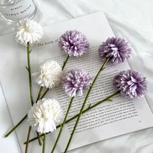 Artificial allium flower ball bouquet for wedding home table decor and floral arrangement.