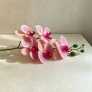 Hoge kwaliteit 3D print mini 5 takken kunstmatige phalaenopsis orchidee hoofdweergave