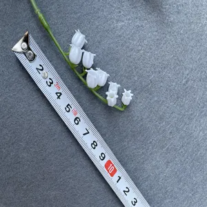 Artificial lily of the valley flower plastic fake floral stem for home wedding size detail