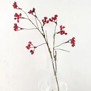 Künstliche Beeren Zweige Falsche Stechpalme Frucht Blumenstiel Seidenblume Für Zuhause Hotel Hochzeit Party Dekoration