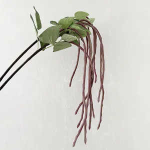 Künstliche lange Meterbohne Hängepflanze dekoratives Blumenaccessoire für moderne Raumdeko