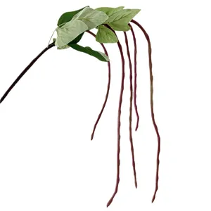 Künstliche hängende Bohnenranke Zweig Deko Pflanze für Heim Blumenarrangement Dekoration.
