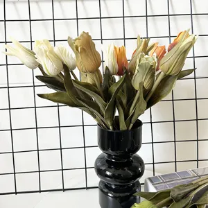 Mazzo di tulipani artificiali vintage autunnali per arredamento casa hotel matrimonio