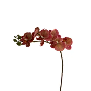 Artificial Phalaenopsis orchid flower branch 3D butterfly orchid home decor floral arrangement