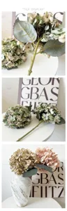 European short-branch autumn hydrangea artificial flowers for home decor photography bouquet