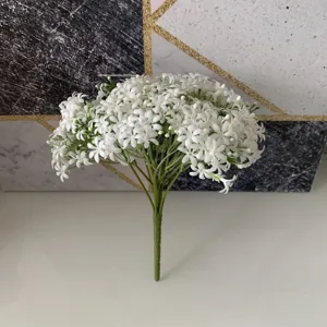 Fleurs artificielles de gypsophile bouquet blanc faux pour la deco maison mariage.