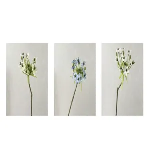 Artificial velvet flower single stem forest style decor wedding hotel room flower arrangement