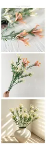 Detailed view of artificial honeysuckle bouquet flowers, perfect for elegant home decor and styling.