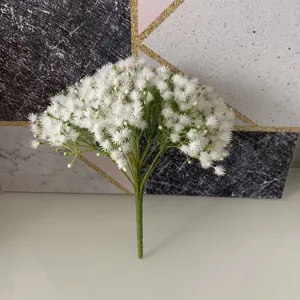 Faux bouquet de fleurs de gypsophile blanc pour décoration de maison mariage fleurs
