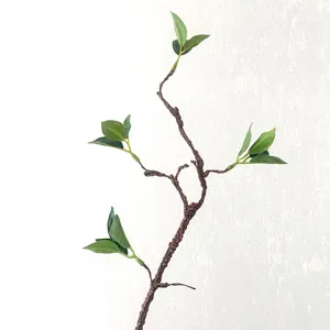 Artificial floral branch decorative twig for living room home interior styling detail view