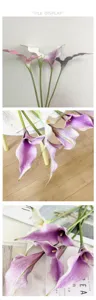 Fleur de Calla artificielle EVA double cœur rétro accessoire photo de décoration