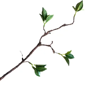 Artificial foam tree branch with green leaves for home decor floral arrangement wedding