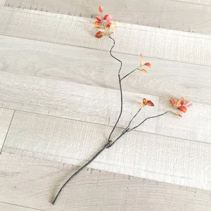 Kunstmatige herfst esdoornblad tak voor huis en hotel decor bloemen accessoires.
