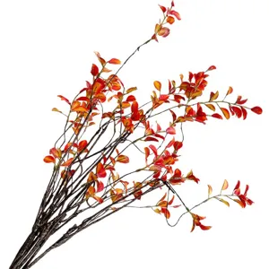 Kunstmatige herfst esdoorn blad takken nep plant stengels voor thuis hotel decor.