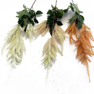 Artificial astilbe flower branches, fake floral bouquet for wedding home party decoration main view.