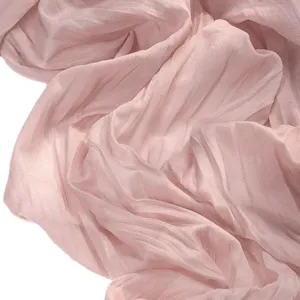 Pink gauze table runner crinkle fabric tablecloth for wedding party home dining room decor