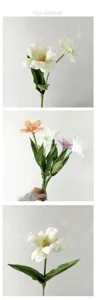 Artificial tulip flower for home decor hotel styling floral arrangement simulation.