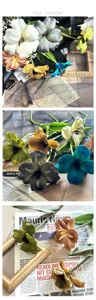 Mazzo di tulipani artificiali in PU vintage fiori finti per decorazione di nozze e casa
