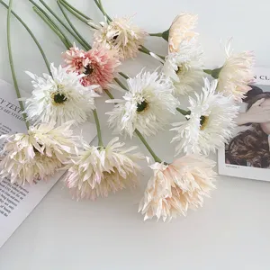 Fleurs artificielles gerbera marguerites fausses fleurs tige simple déco mariage vue principale