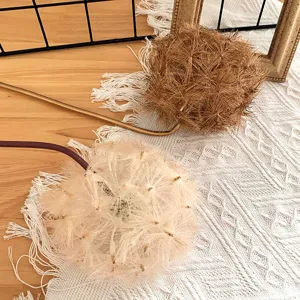 Artificial dandelion flower detail, elegant floral arrangement for home decor and wedding styling.