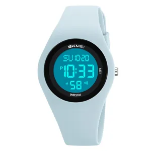 Montre numérique étanche SKMEI pour femmes et hommes, bracelet en silicone léger sport.