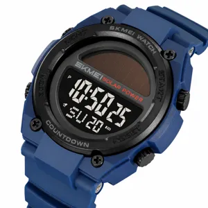 SKMEI Reloj Digital Deportivo Solar Impermeable Multifuncion LED Hombre Casual