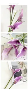 Fleur de calla artificielle EVA rétro luxe décoration maison accessoires photo violet