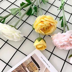 Künstlicher Teerosen Blumenstrauß für die Heimdekoration, realistische Kunstblumen.