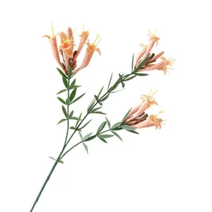 Artificial flower branch simulation honeysuckle bouquet for home decoration and floral arrangement.