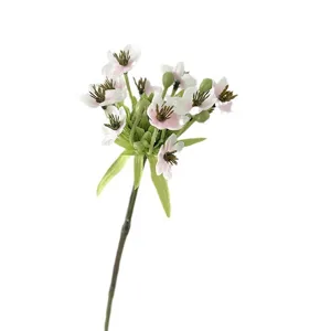 Artificial flower branch velvet faux floral home decor wedding hotel decoration plant
