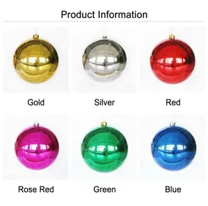 Gros plan détaillé de boules de Noël brillantes colorées dans six teintes vibrantes.