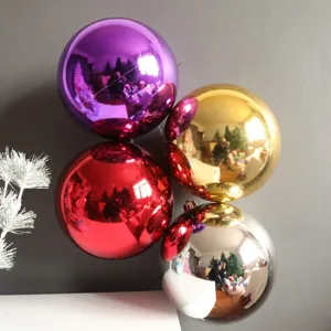 Boules galvanisées décoratives pour sapin de Noël ornements suspendus brillants fête déco
