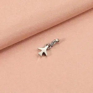 Ciondolo Aeroplano in Acciaio Inossidabile Charm DIY Accessori per Bracciale Collana