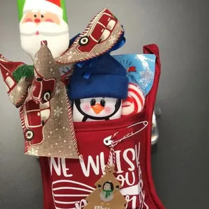 Set de gants de cuisine de Noël avec accessoires de fête mignons et poche résistante.