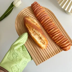 Guanti da forno in silicone resistenti al calore, guanti da cucina antiscivolo spessi.