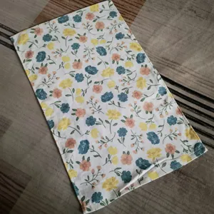 Floral print kitchen tea towel 100% cotton dish cloth for cleaning wiping absorbent soft.