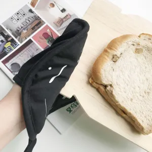 Gant de four isolant thermique en coton épais pour la cuisine, tapis antidérapant.