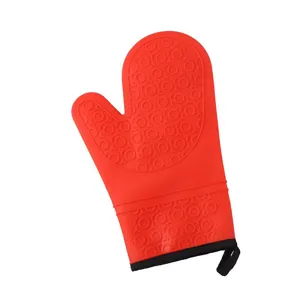 Guanto da forno isolante in silicone spesso, utensile da cucina resistente al calore.