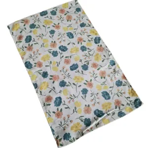Cotton floral kitchen dish towel tea cloth hand towel cleaning cloth for home use.
