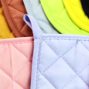 Macaron coloré matelassé coton manique tapis isolant thermique cuisine nappe
