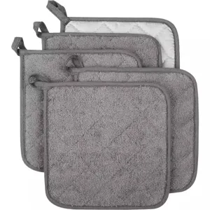Porte-casserole Épaissi Isolant Thermique Revêtement Argenté Set de Table de Cuisine Tapis de Cuisson Carré Protecteur de Table