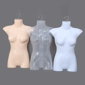 Manichino busto donna in plastica supporto sospeso per costumi da bagno e biancheria intima