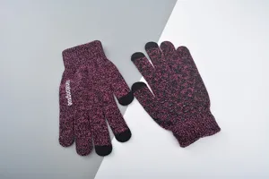 Gants tactiles tricotés d'hiver pour hommes et femmes, gants de cyclisme chauds antidérapants.