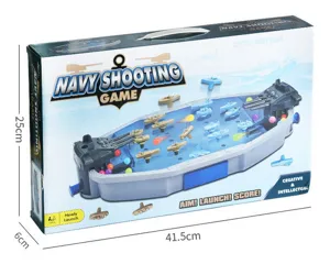 Kids Navy Shooting Game Desktop Battle Toy Set, Interactive Parent-Child Board Game Toy