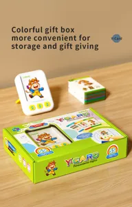 Kids smart flashcard logical thinking machine toy set with 55 double-sided cards in gift box
