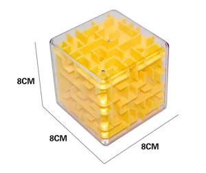 3D transparante doolhof puzzel kubus interactief denkspel voor kinderen en volwassenen leuk